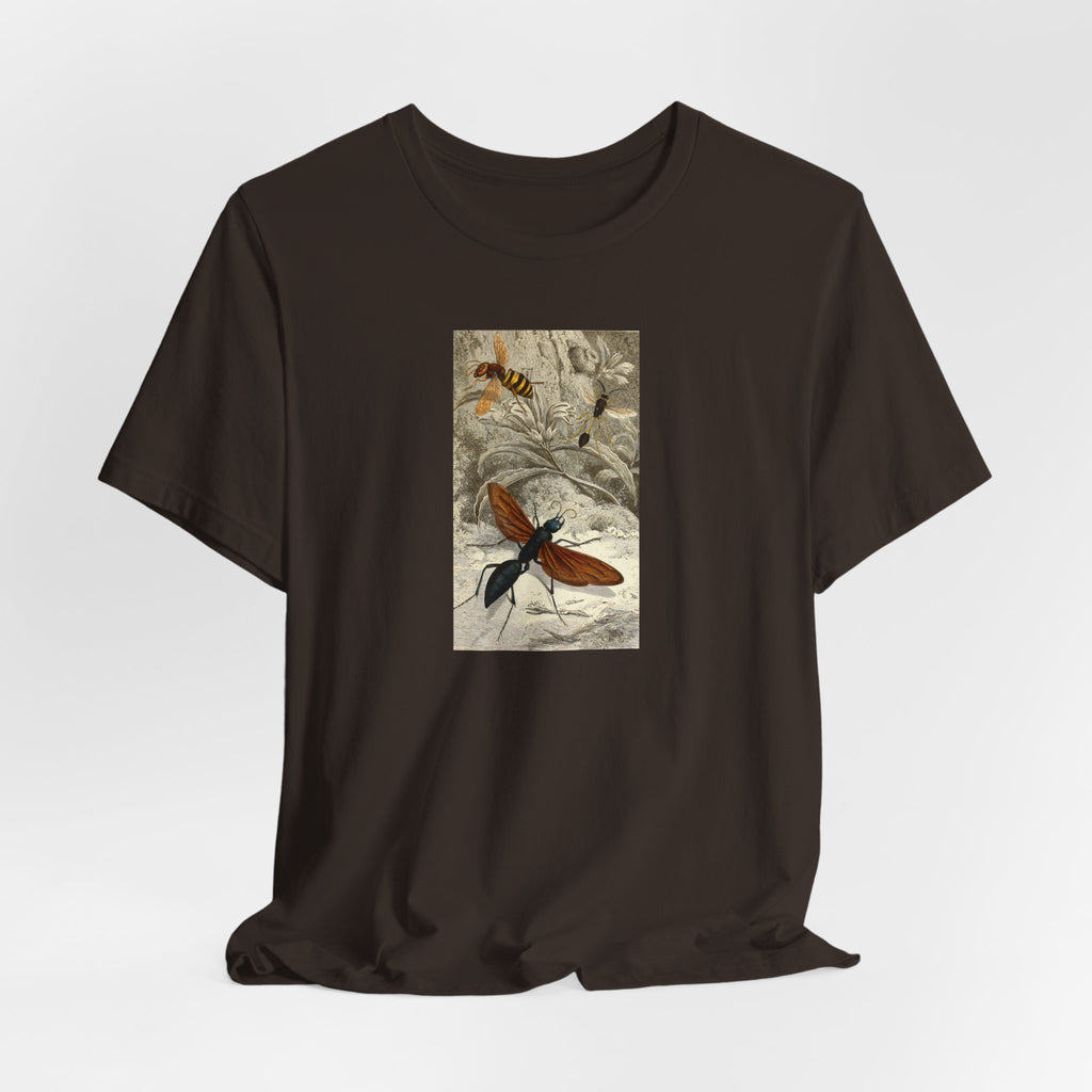 Butterfly Botanical Tee — Vintage Insect Illustration T-Shirt