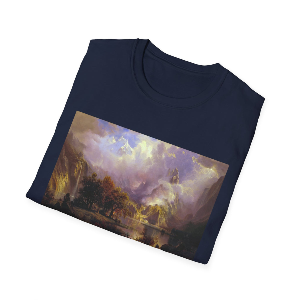 Landscape Art T-Shirt — Romantic Sunset Valley Print