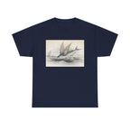 Vintage Flying Fish Tee – Nautical Art Graphic T-Shirt
