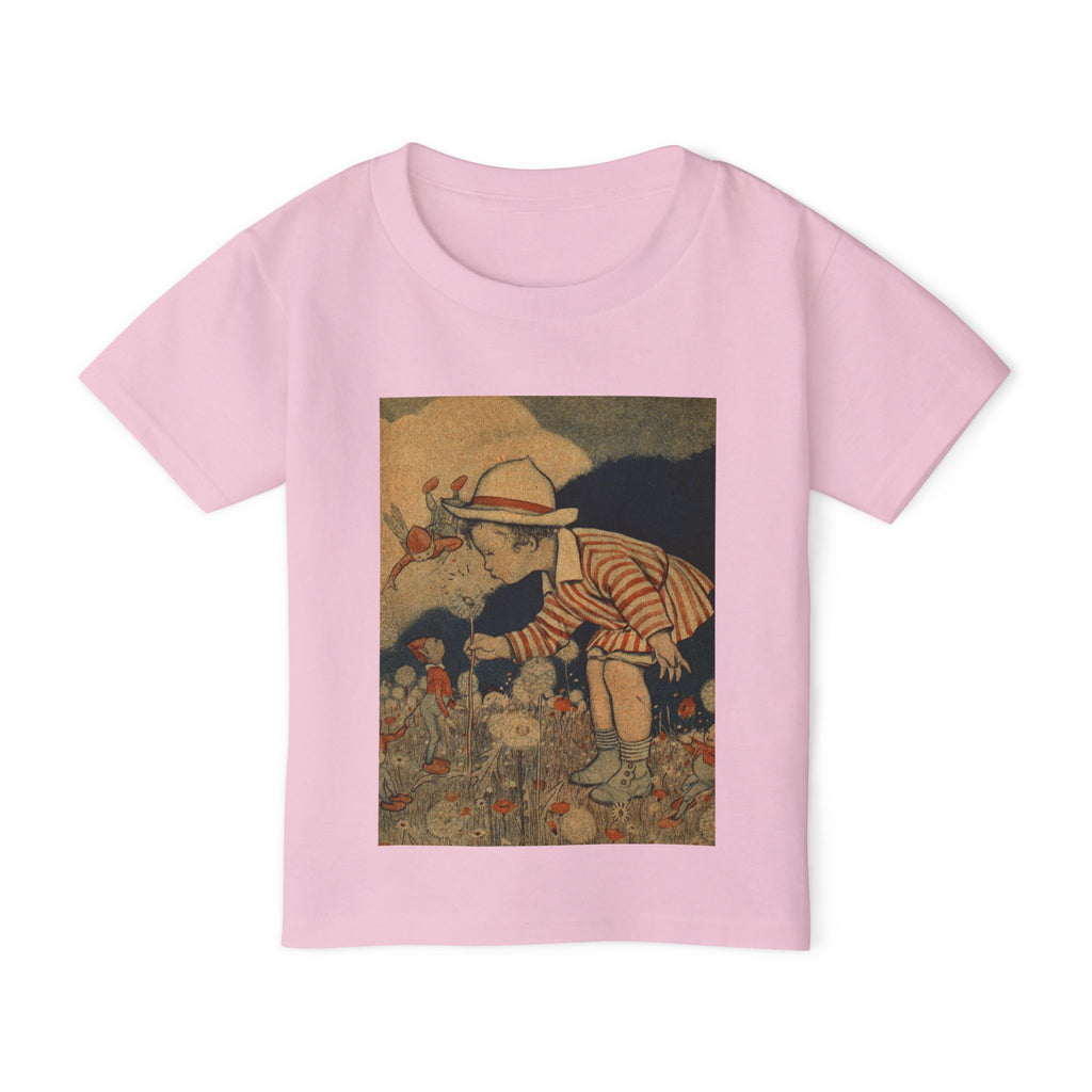 Vintage Flower-Kissing Toddler T-Shirt