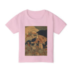 Vintage Flower-Kissing Toddler T-Shirt