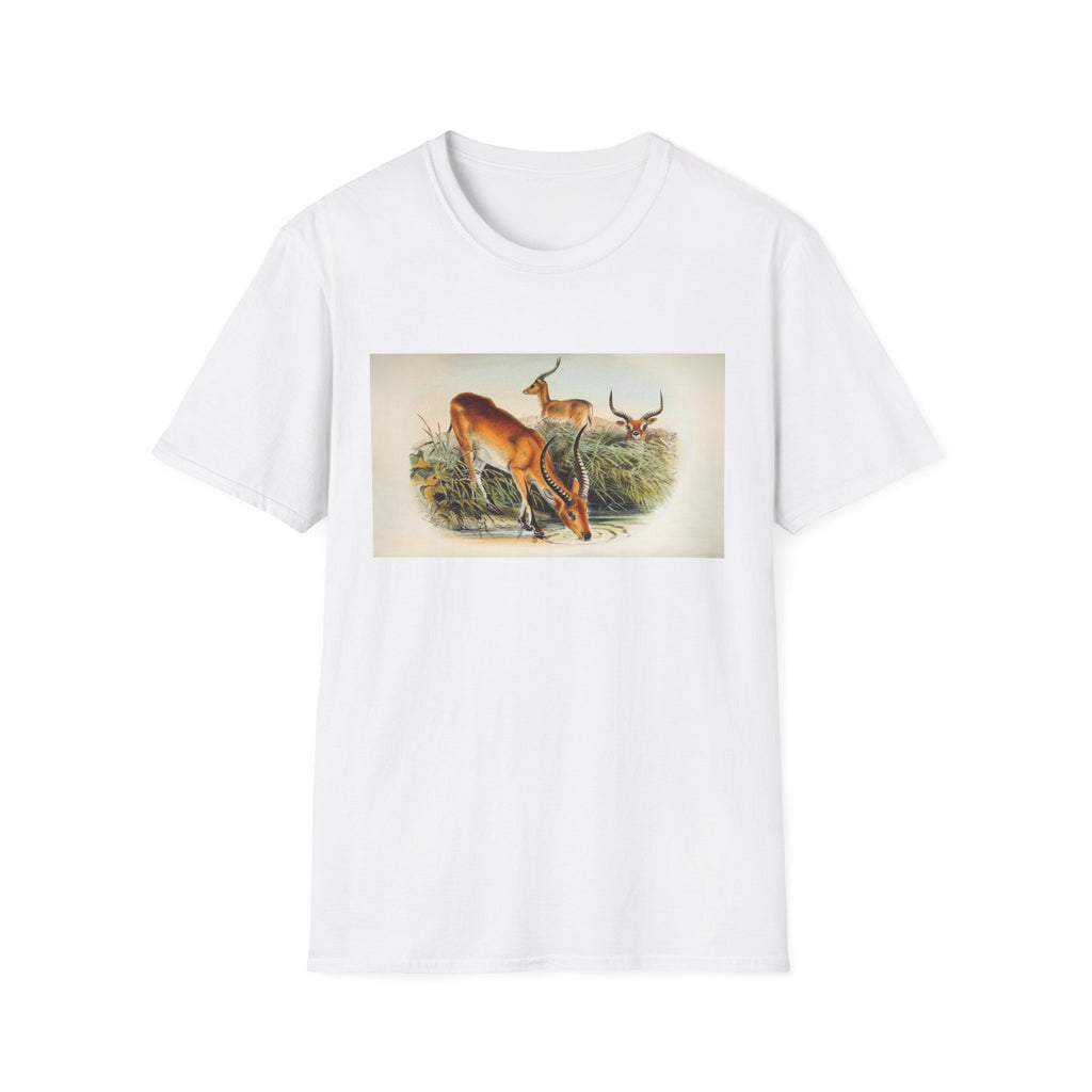 Antelope Herd Vintage Art T‑Shirt — Retro Wildlife Illustration Tee