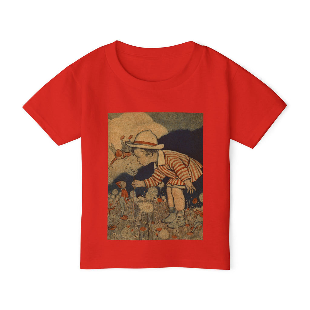 Vintage Flower-Kissing Toddler T-Shirt
