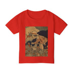 Vintage Flower-Kissing Toddler T-Shirt