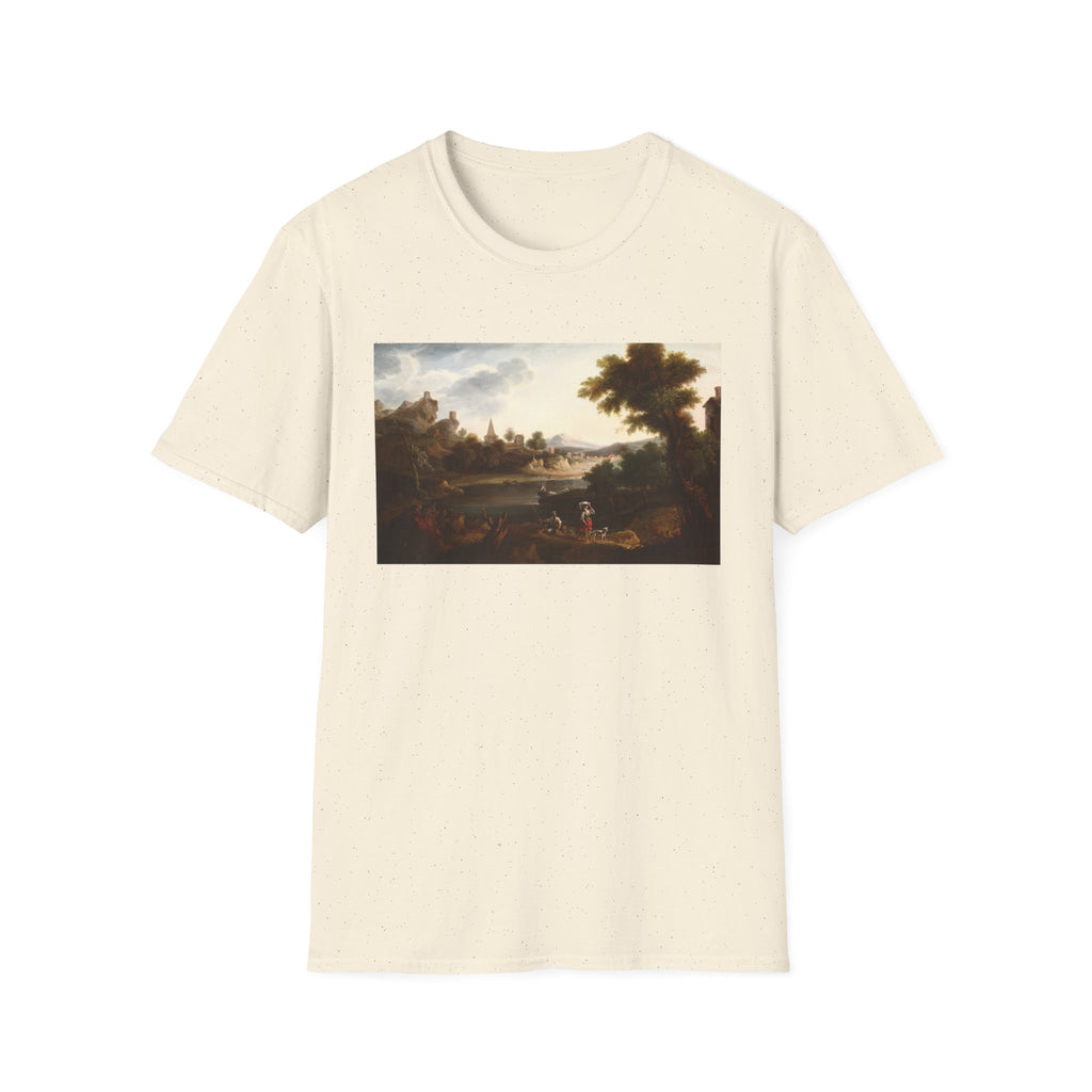 Landscape Art T-Shirt — Vintage Pastoral Painting Tee
