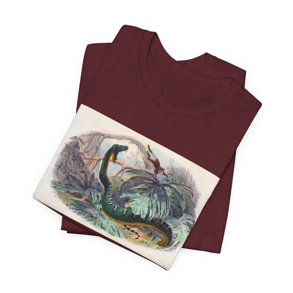 Vintage Sea Serpent Illustration T-Shirt