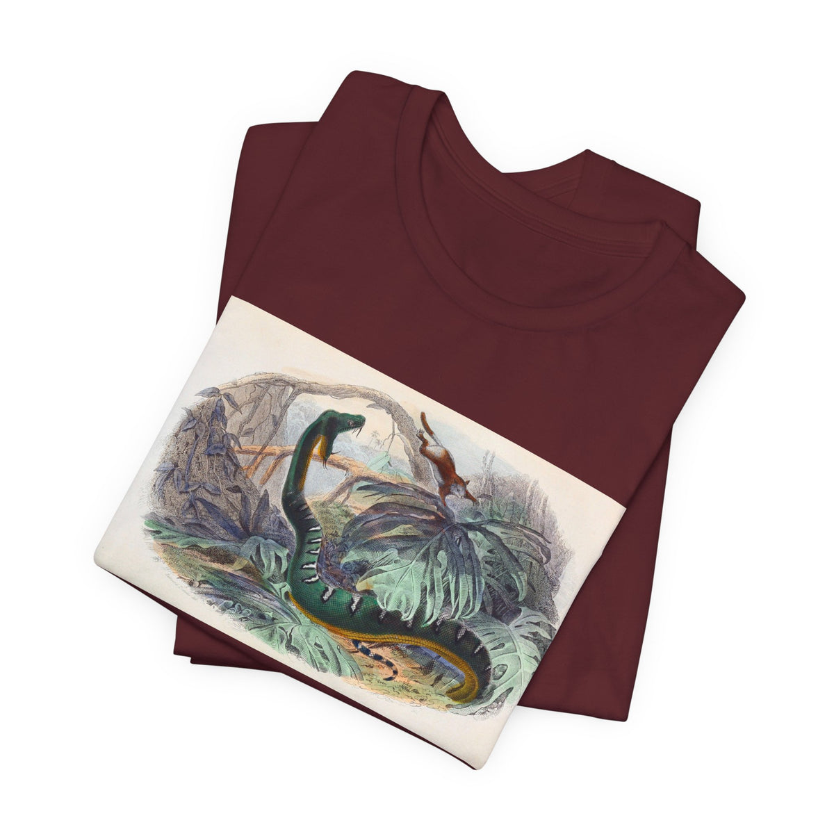 Vintage Sea Serpent Illustration T-Shirt