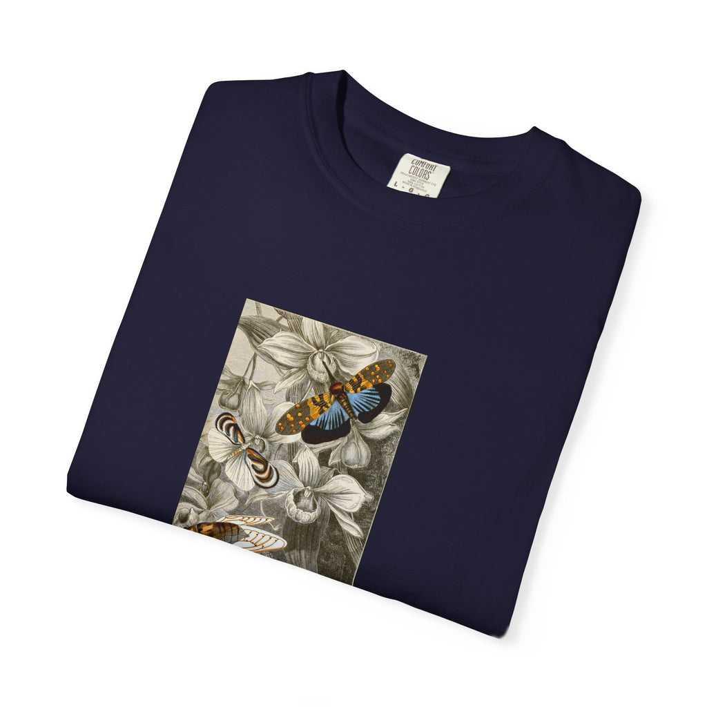 Birds and Blooms Tee — Vintage Floral Bird Illustration T-Shirt