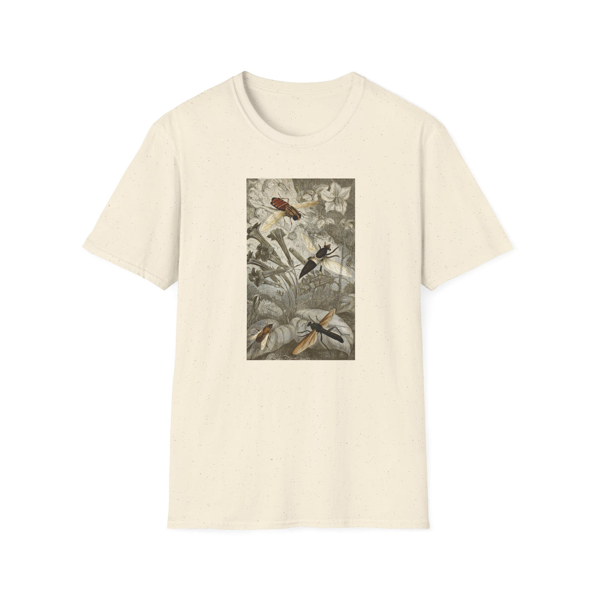 Botanical Bird Tee — Vintage Floral Nature Shirt
