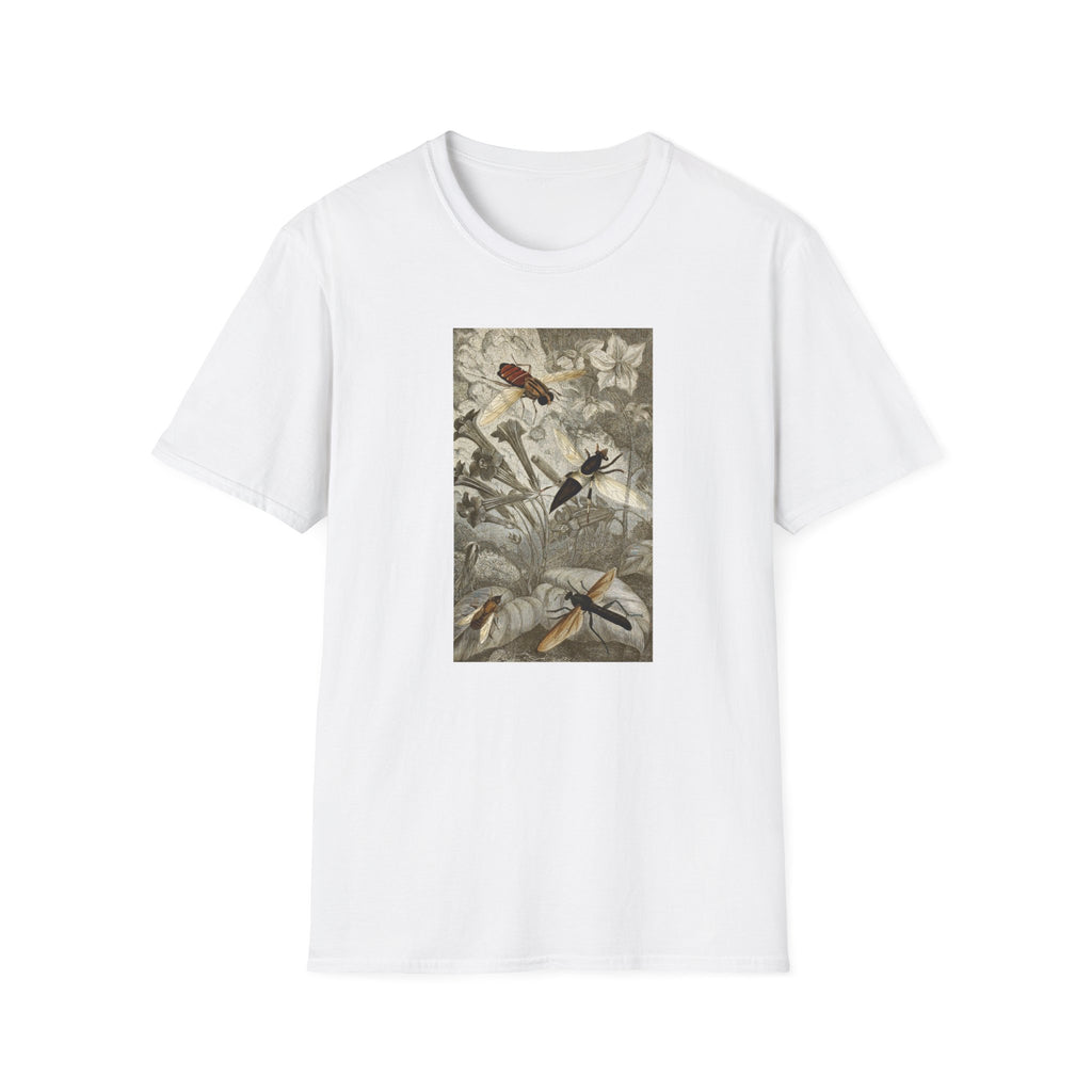 Botanical Bird Tee — Vintage Floral Nature Shirt