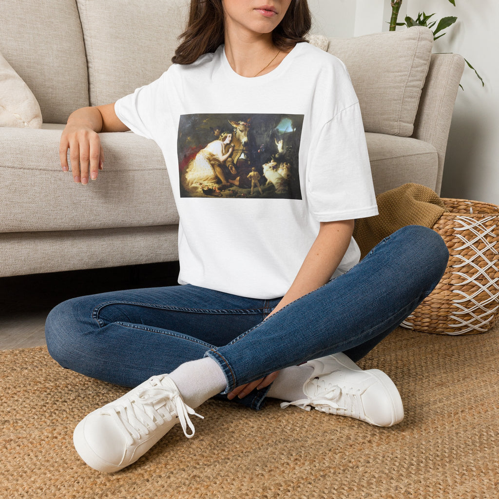 Classical Pastoral Art T-Shirt — Vintage Romantic Painting Print