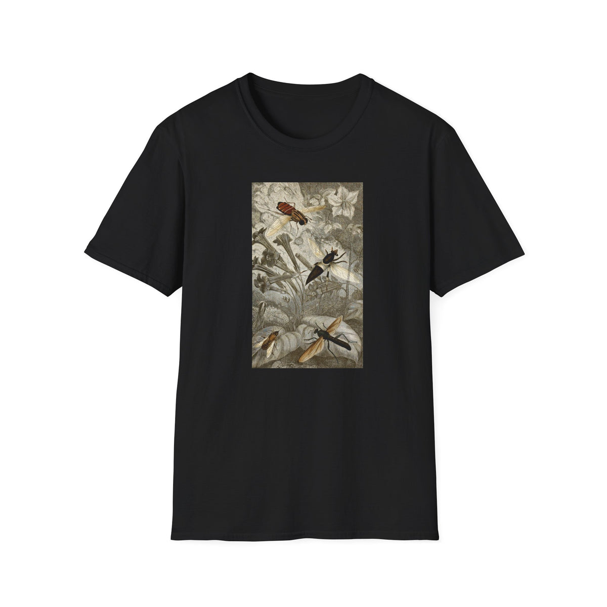 Botanical Bird Tee — Vintage Floral Nature Shirt