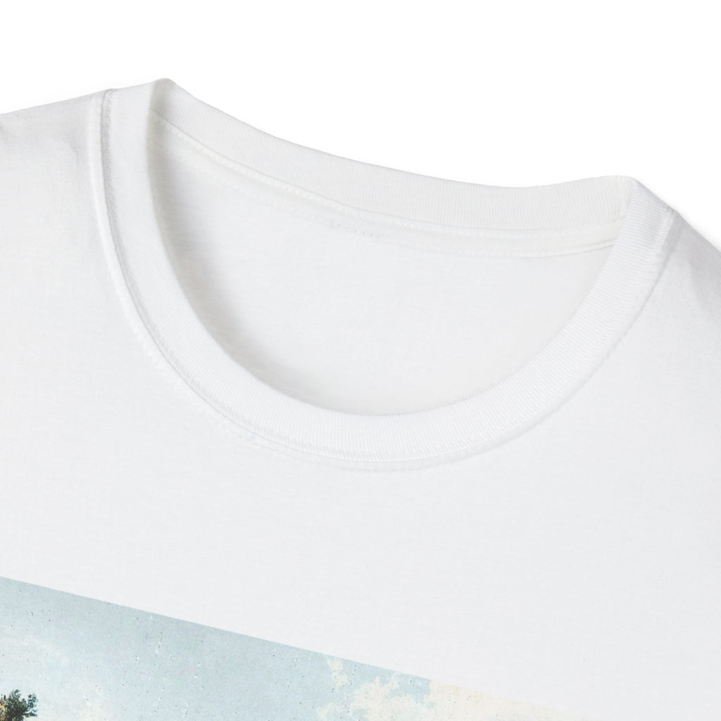 Coastal Landscape Tee — Vintage Beach Scene T-Shirt