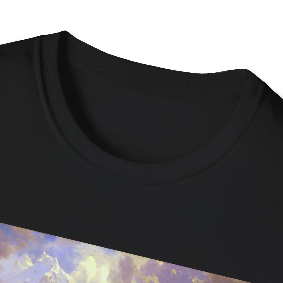 Landscape Art T-Shirt — Romantic Sunset Valley Print