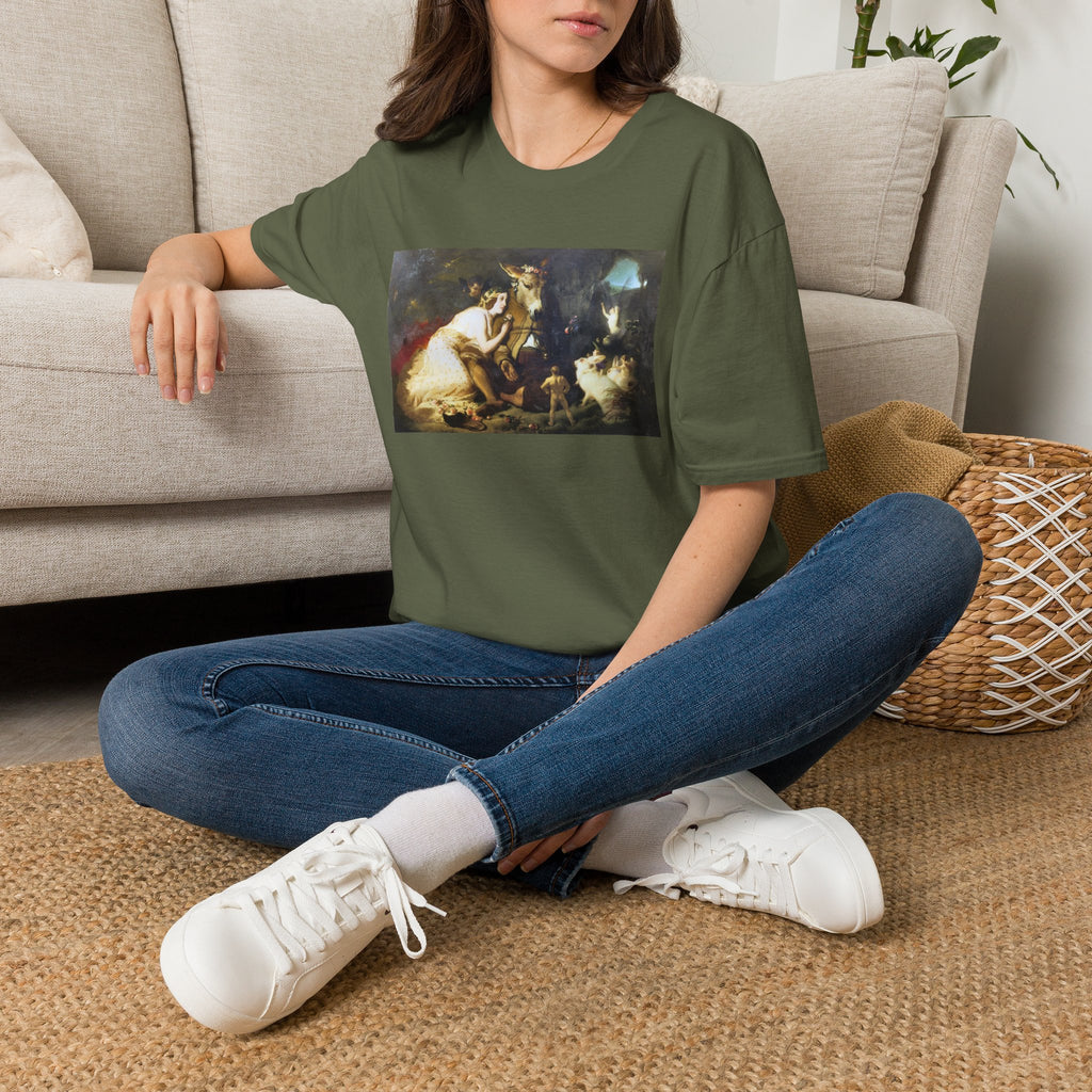 Classical Pastoral Art T-Shirt — Vintage Romantic Painting Print