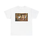 Chicken Coop Vintage Art T-Shirt — Rustic Farmyard Rooster & Hen Graphic Tee