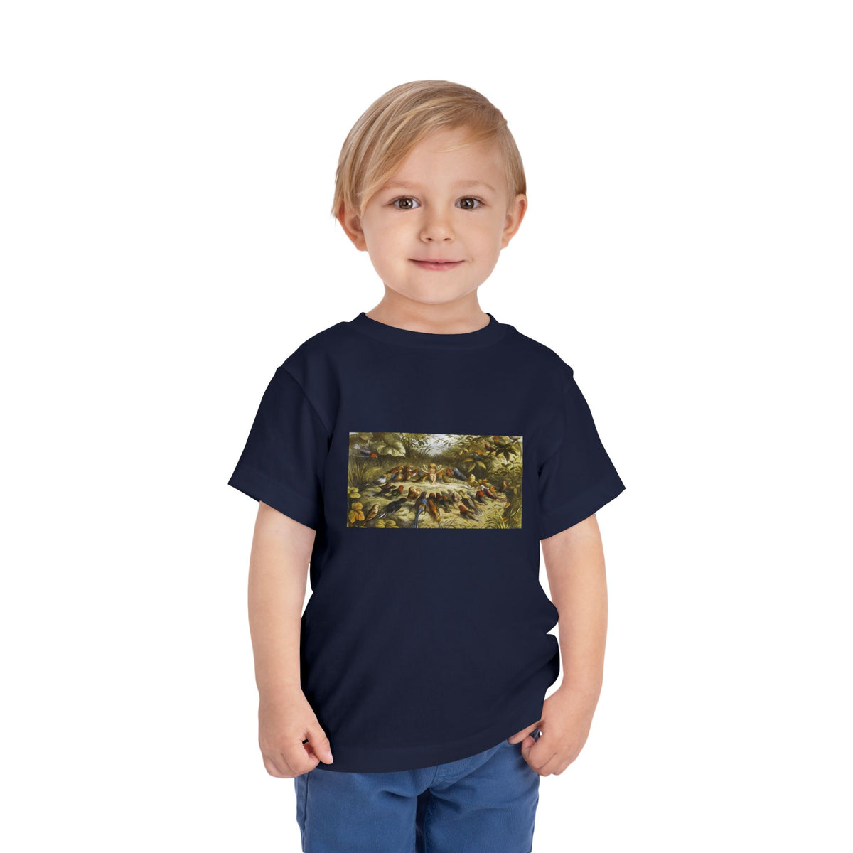 Toddler Tee — Vintage Garden Animal Illustration Kids Shirt
