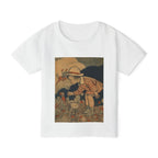 Vintage Flower-Kissing Toddler T-Shirt