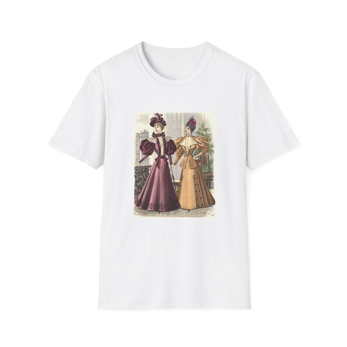 Victorian Ladies Vintage Illustration T-Shirt