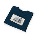 Vintage Dog Illustration Toddler Sweatshirt — Cute Puppy & Doberman Crewneck