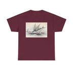 Vintage Flying Fish Tee – Nautical Art Graphic T-Shirt